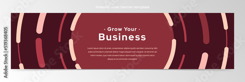 Modern abstract linkedin banner template
