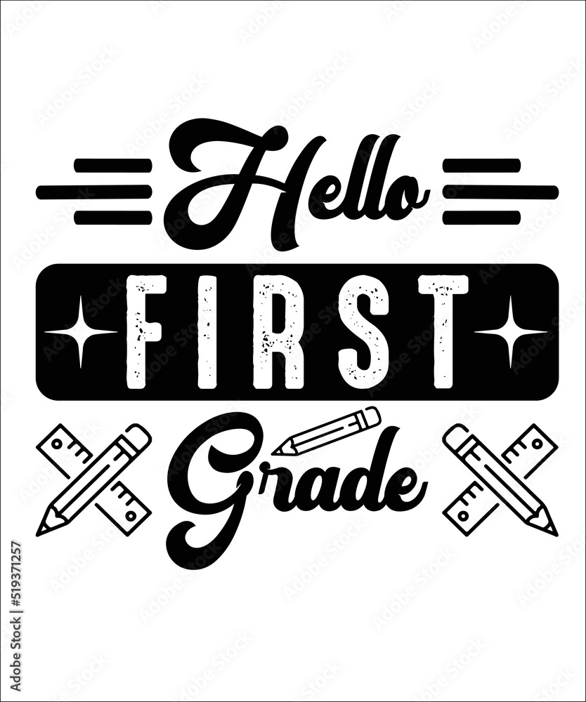 Fototapeta premium Back to school svg t shirt designs