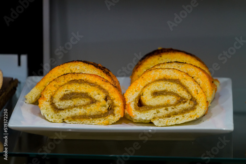 cakes on a white plate