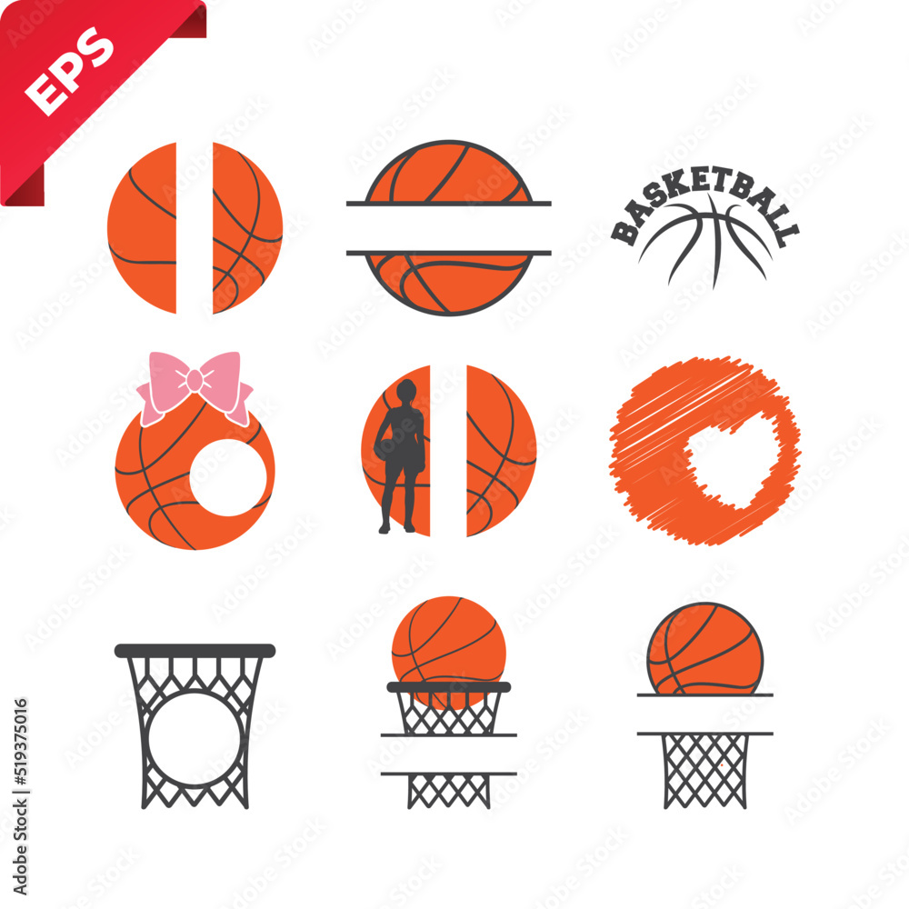 Illustration of Basketball, print ready design