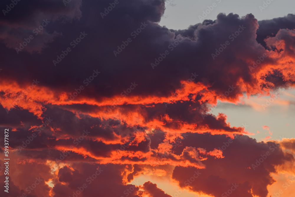 Fototapeta premium Dramatic stormy sky before dawn