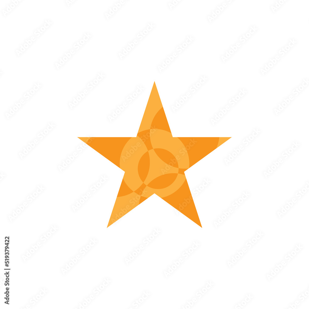 Obraz premium Star icon template