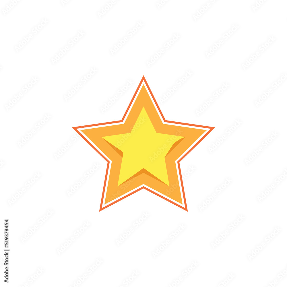 Obraz premium Star icon template