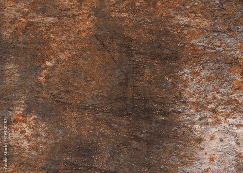 Beautiful texture of a rusty steel surface using as backdrop or header, industrial background