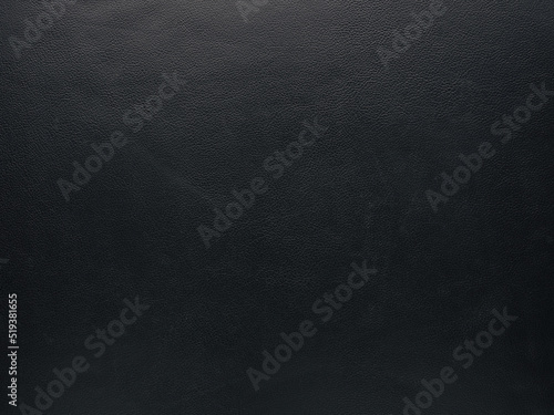 Texture of a fine black leather surface using as luxury background or header