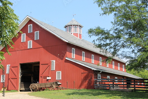 Vintage red barn