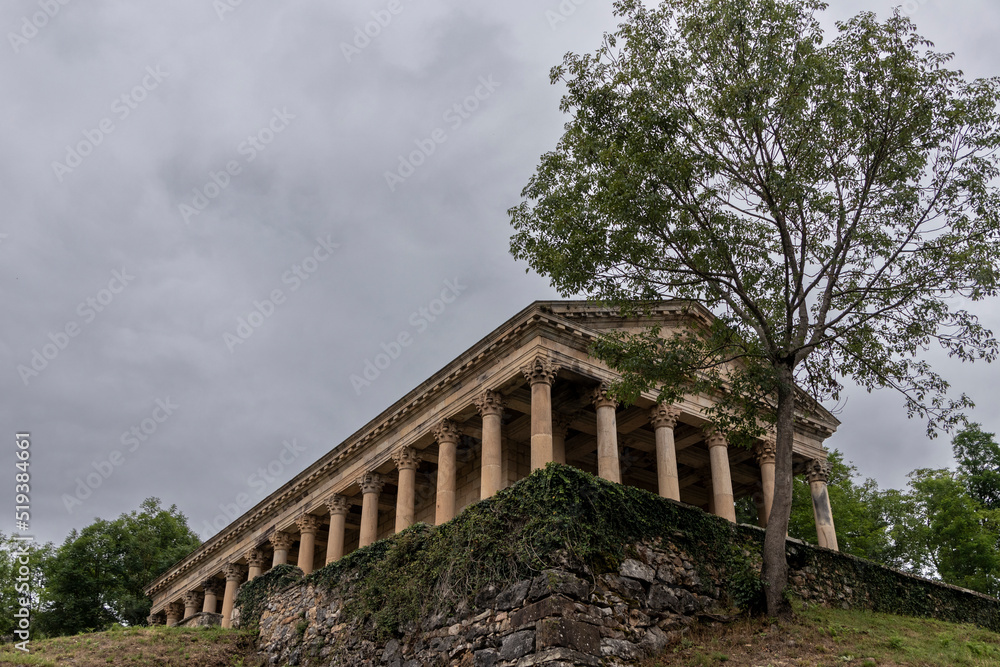 hermitage in cantabria in the shape of a parthenon in the town of las fraguas