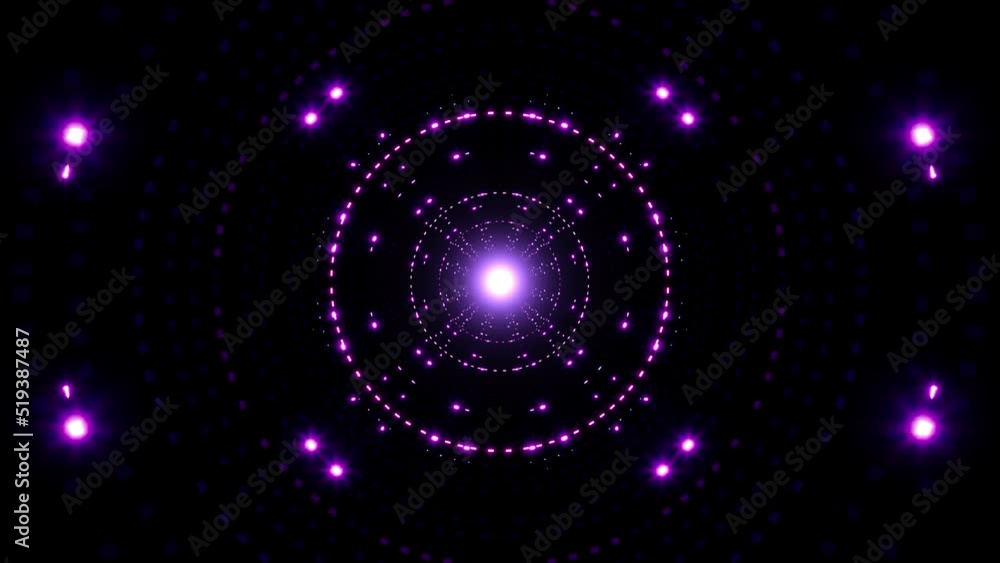 Glittering Neon Lights VJ Loop