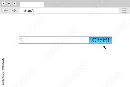 インターネットの検索窓。