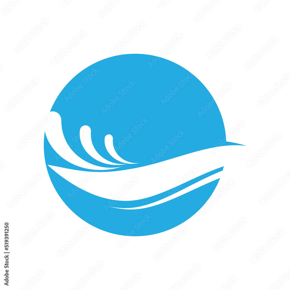 Water wave icon vector illustration design logo Water wave icon vector illustration design logo