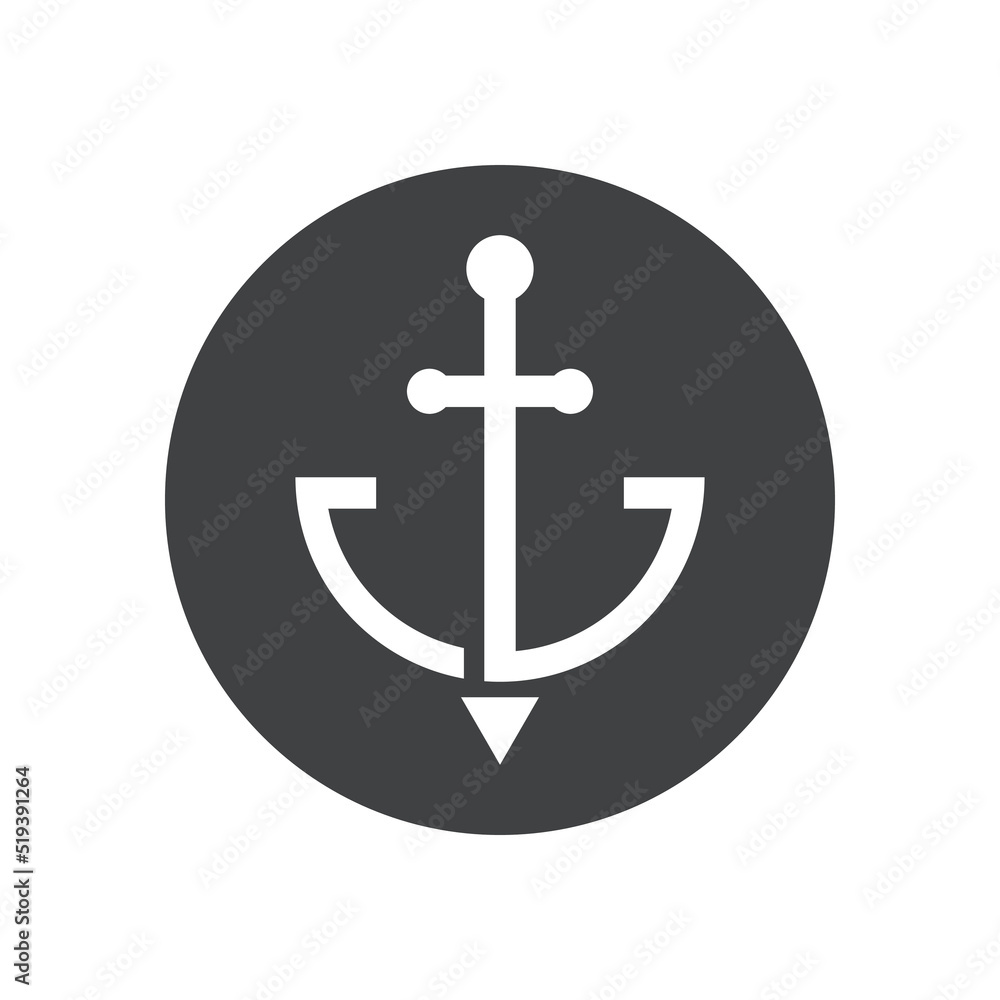 Obraz premium Anchor Logo Template vector symbol design