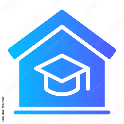 homeschooling gradient icon