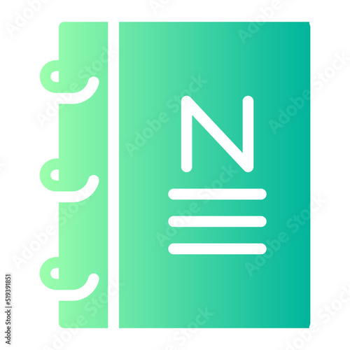 notebook gradient icon