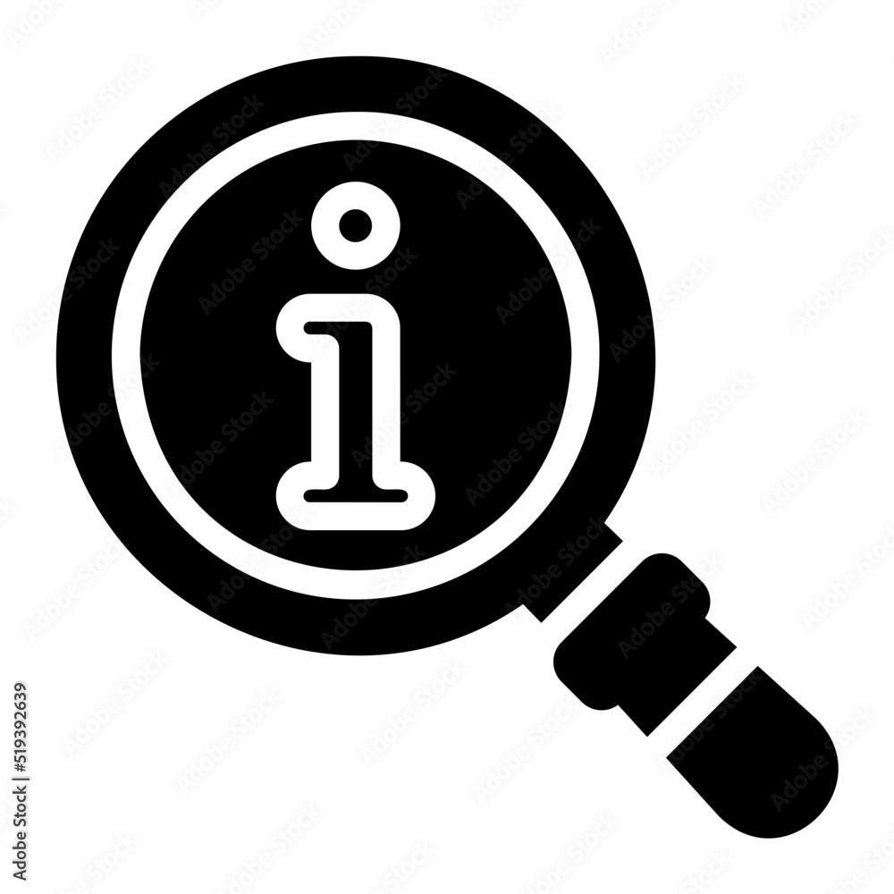 information glyph icon