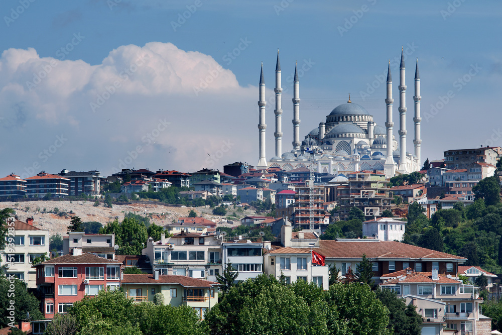 Istanbul, Turkey: The Camlıca Mosque. It holds 63,000 worshippers and is thus considered the largest mosque in the country.