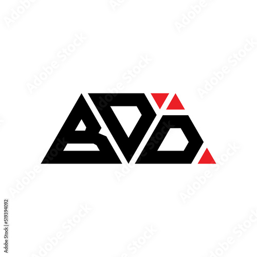 BDD triangle letter logo design with triangle shape. BDD triangle logo design monogram. BDD triangle vector logo template with red color. BDD triangular logo Simple, Elegant, and Luxurious Logo...