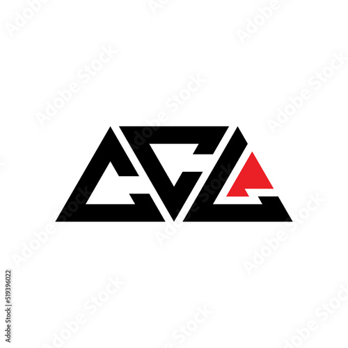 CCL triangle letter logo design with triangle shape. CCL triangle logo design monogram. CCL triangle vector logo template with red color. CCL triangular logo Simple, Elegant, and Luxurious Logo... photo