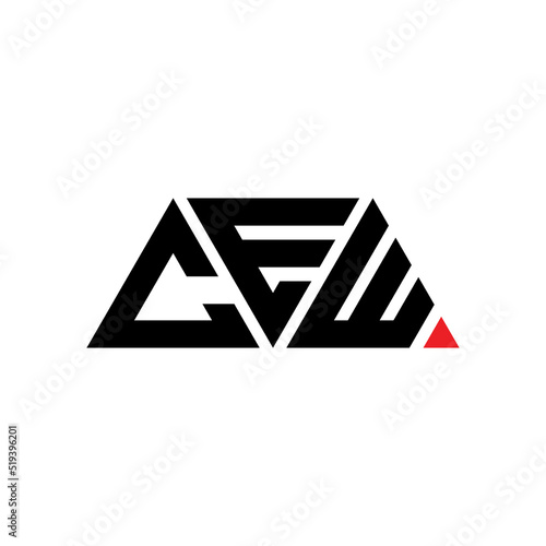 CEW triangle letter logo design with triangle shape. CEW triangle logo design monogram. CEW triangle vector logo template with CEd color. CEW triangular logo Simple, Elegant, and Luxurious Logo...