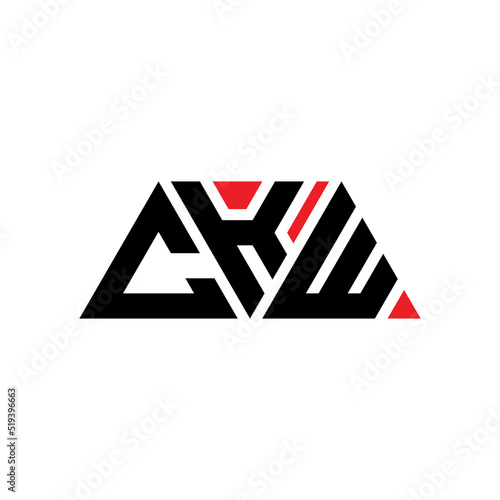 CKW triangle letter logo design with triangle shape. CKW triangle logo design monogram. CKW triangle vector logo template with red color. CKW triangular logo Simple, Elegant, and Luxurious Logo...