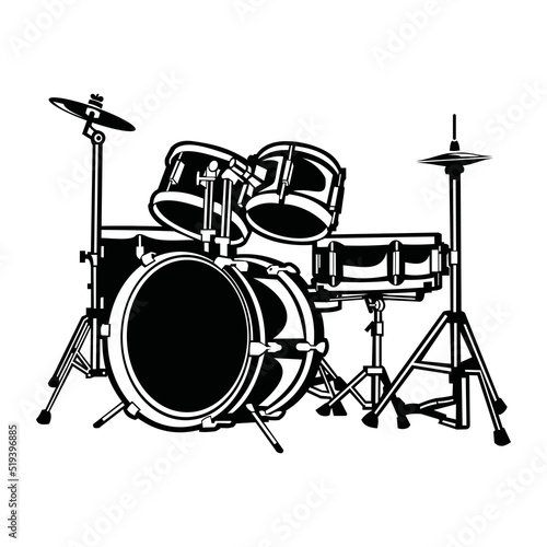 Canvastavla drum set