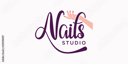 nail polish logo design studio