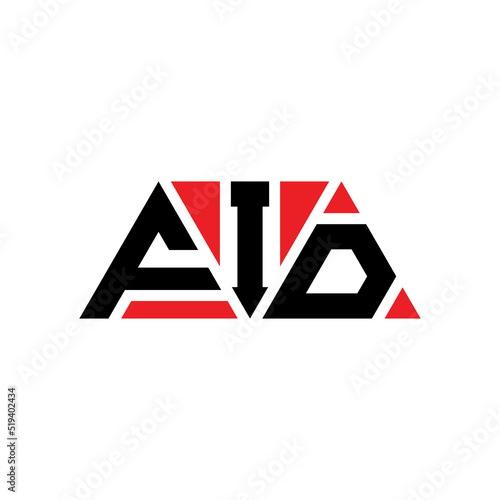 FID tFIangle letter logo design with tFIangle shape. FID tFIangle logo design monogram. FID tFIangle vector logo template with red color. FID tFIangular logo Simple, Elegant, and LuxuFIous Logo...