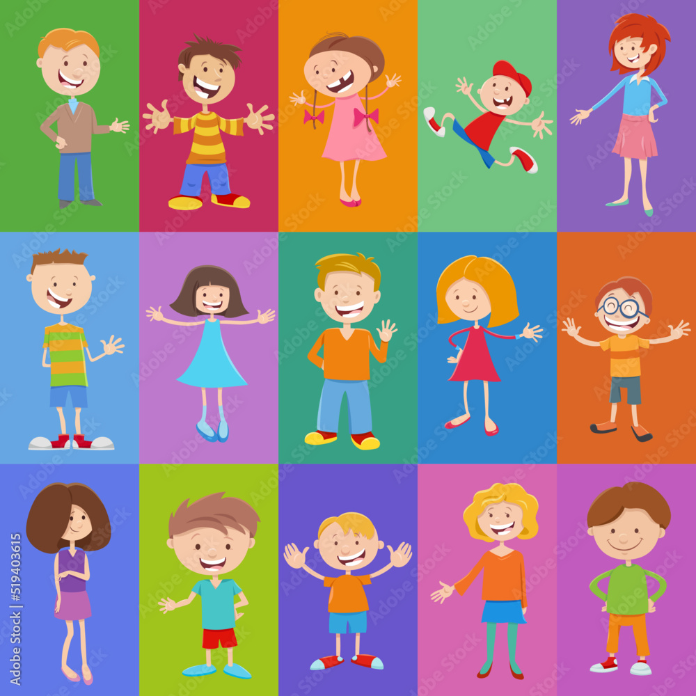 pattern or background design with comic children pattern or background design with comic children