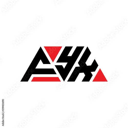 FYX triangle letter logo design with triangle shape. FYX triangle logo design monogram. FYX triangle vector logo template with red color. FYX triangular logo Simple, Elegant, and Luxurious Logo...