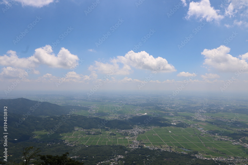 夏の筑波山の登山
