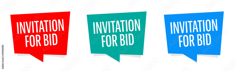 Fototapeta premium Invitation for bid