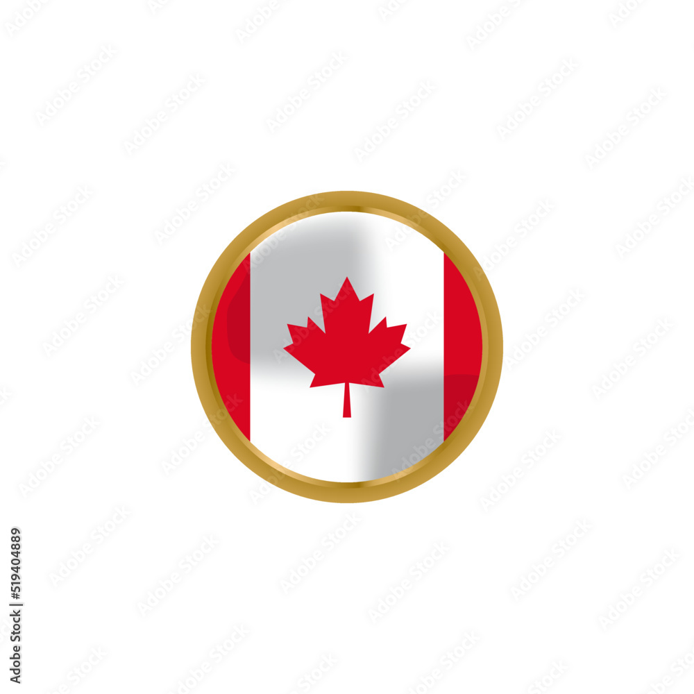 Canada lapel pin badge design vector Canada lapel pin badge design vector