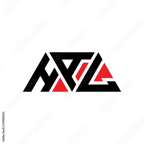 HAL triangle letter logo design with triangle shape. HAL triangle logo design monogHAm. HAL triangle vector logo template with red color. HAL triangular logo Simple, Elegant, and Luxurious Logo...