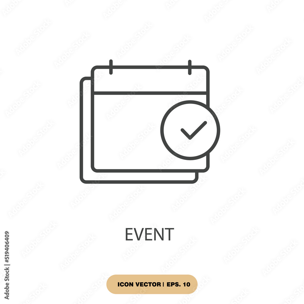 event icons symbol vector elements for infographic web event icons symbol vector elements for infographic web