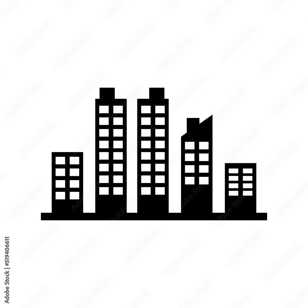 Fototapeta premium City icon vector