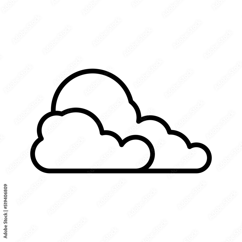 Cloud icon. weather sign. vector illustration Cloud icon. weather sign. vector illustration