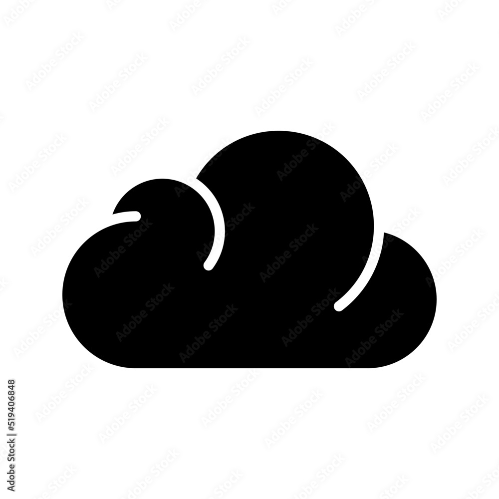 Cloud icon. weather sign. vector illustration Cloud icon. weather sign. vector illustration
