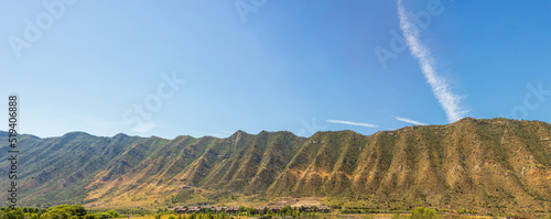 Panoramic view of the mountain ridge near Glenwood Springs, Colorado photo