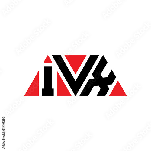 IVX triangle letter logo design with triangle shape. IVX triangle logo design monogram. IVX triangle vector logo template with red color. IVX triangular logo Simple, Elegant, and Luxurious Logo...