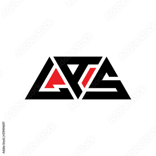 LAS triangle letter logo design with triangle shape. LAS triangle logo design monogLAm. LAS triangle vector logo template with red color. LAS triangular logo Simple, Elegant, and Luxurious Logo...