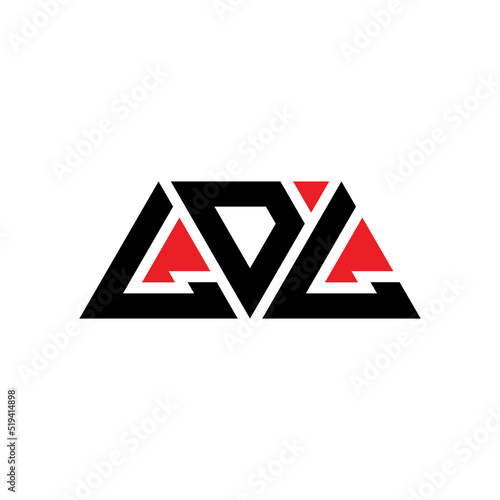 LDL triangle letter logo design with triangle shape. LDL triangle logo design monogram. LDL triangle vector logo template with red color. LDL triangular logo Simple, Elegant, and Luxurious Logo...