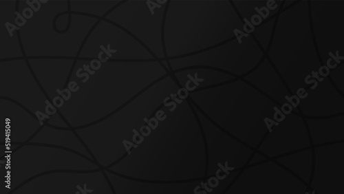 黒い背景にランダムな手描きの線が絡み合うダークな背景 - 暗い･ネガティブ･感染のイメージの素材
