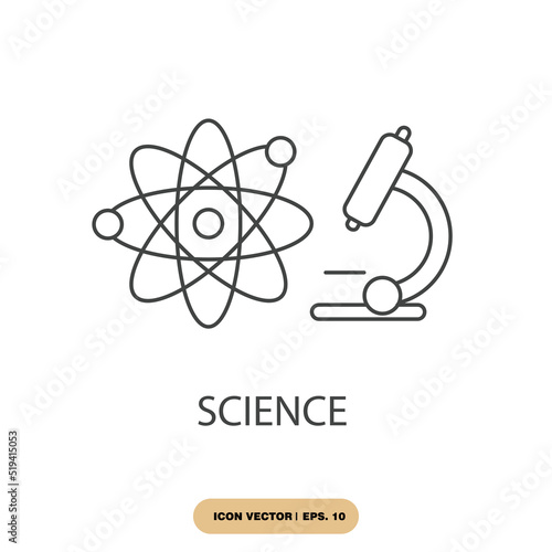 science icons  symbol vector elements for infographic web