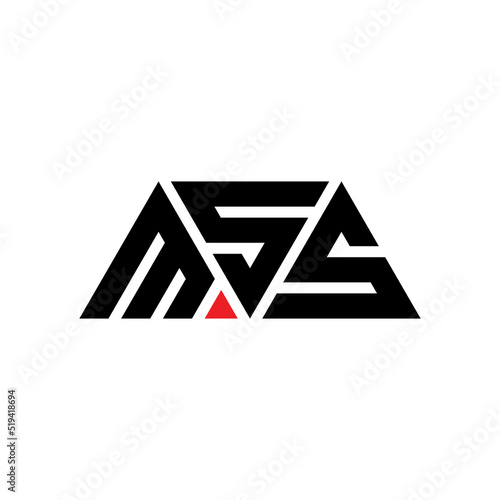 MSS triangle letter logo design with triangle shape. MSS triangle logo design monogram. MSS triangle vector logo template with red color. MSS triangular logo Simple, Elegant, and Luxurious Logo...