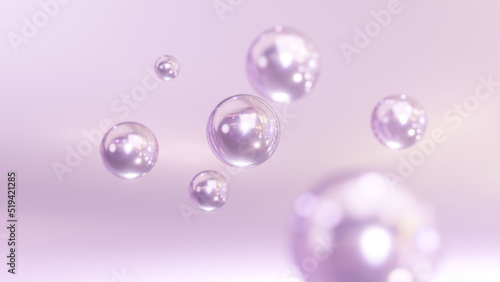 Bubbles merge and become nutritious serum. Many elements of a macro shot come together to form a serum. Drop 3D rendering. Illustrations for Metaball that feature morphing liquid blobs.