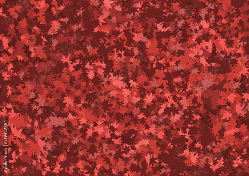 紅葉の絨毯　たくさんの紅葉の葉　16：9