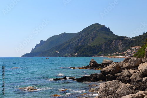 glyfada landscape in corfu