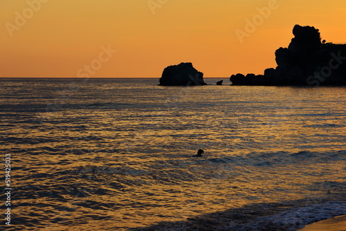 sunset at the beach