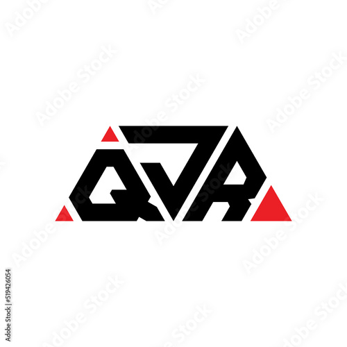 QJR triangle letter logo design with triangle shape. QJR triangle logo design monogram. QJR triangle vector logo template with red color. QJR triangular logo Simple, Elegant, and Luxurious Logo...