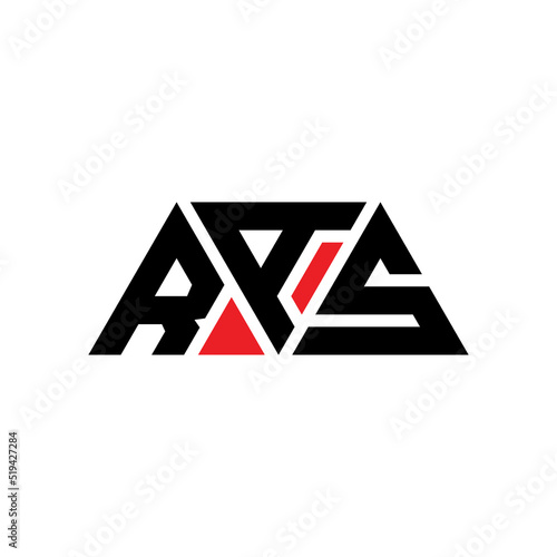 RAS triangle letter logo design with triangle shape. RAS triangle logo design monogram. RAS triangle vector logo template with red color. RAS triangular logo Simple, Elegant, and Luxurious Logo...