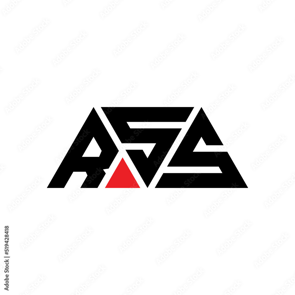 RSS triangle letter logo design with triangle shape. RSS triangle logo design monogram. RSS triangle vector logo template with red color. RSS triangular logo Simple, Elegant, and Luxurious Logo...